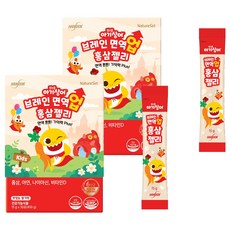 NatureSet 孩童紅蔘果凍條 草莓口味 30條入, 450g, 2盒