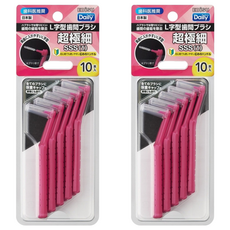 ebisu惠百施 l型牙間刷 SSS 超極細 (共20支), 10支, 2組, 0.8mm