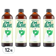 아임얼라이브콤부차 유리병 오리지날, 315ml, 12개