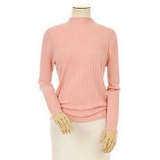 페이지플린 여성용 슬림 골지 반폴라 니트 P4CKN064M