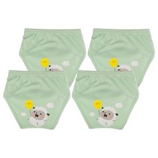 아가짱 프랜들리 배변훈련팬티, 연두색(양), 4개