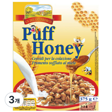 Lamery 泡芙蜂蜜麥片, 375g, 3個