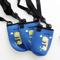 Deokjubang 背帶水瓶袋, 深藍色, 3個