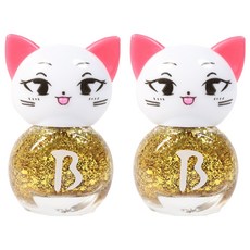 Bobly Kids 美甲貓貼紙型兒童美甲, 金光平, 2個