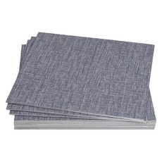 Deco Love 黏合地板裝飾磁磚 12p, 銀色布料 (TI-19), 1個