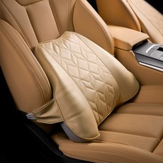 VENDICT 記憶海綿汽車腰墊, 1個, 馬鞍棕色