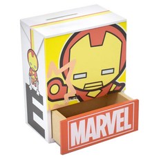 MARVEL 漫威 復仇者聯盟 鋁箔包造型存錢筒/筆筒, 鋼鐵人 多色, 1個