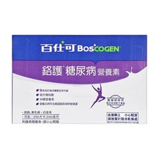 BOSCOGEN 百仕可 鉻護糖尿病營養素, 三重穩定機制 三效保護因子 GLA成分 鉻元素 24罐, 240ml
