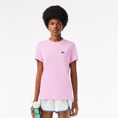 라코스테 여성용 베이직 스포츠 티셔츠