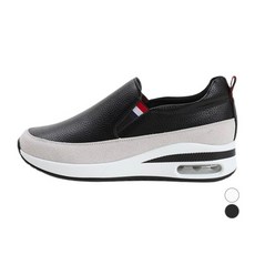 trisha 女款皮革氣墊休閒懶人鞋 BKP478