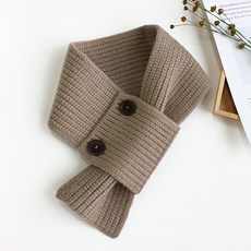 woojooi 兒童雙排扣圍巾