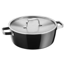 WMF Fusiontec Aromatic 淺燉鍋 5.9L, 1個, 黑色, 28cm