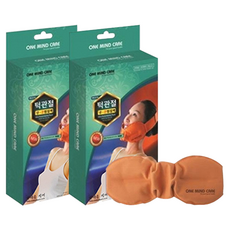 一心照護 顎關節棉質黃土冷熱敷袋, 2個