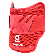 Greaten 極騰 棒壘球打擊短護肘(16cm)，防撞擊，耐磨擦，防撞墊片，ONE SIZE, 紅色, 1件