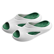 bebehome 輕便厚底防滑休閒潮流拼色洞洞鞋 44~45號