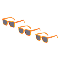 하루재 스페셜 파티안경, 오렌지깅엄체크, 3개
