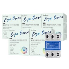 Dr.Lean 多效合一葉黃素玉米黃質蝦紅素, 5個, 60錠