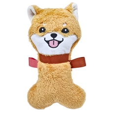 Charming Pet 玩具 藏食 HP05 聚酯纖維+短絨布, 骨頭柴犬, 1個