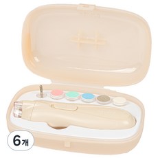 aguard 嬰幼兒電動指甲修剪器 2.0 電動指甲剪, 6個, 單一顏色