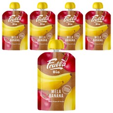 네추럴누바 유기농 생과일 누바 푸루라 짜먹는 퓨레, 혼합맛(사과/바나나), 100g, 5개