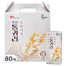 삼육네이처세븐 통귀리 오리지널 두유, 80개, 190ml