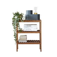 BESTLIVING Modi Mahogani Wood 3 Dan 500鞋岩石, 核桃