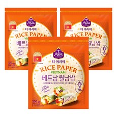 TAsia KITCHEN 越南春捲皮, 200g, 3包