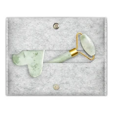 Yeer 葉兒家 玉石滾輪按摩, 臉部按摩, 白甲玉, 1組