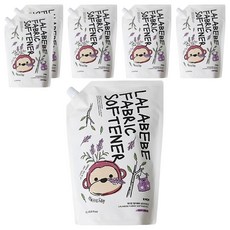 MOTHER-K K-MOM LALABEBE 草本抗敏衣物柔軟精 麝香玫瑰補充包, 1.3L, 6包