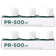 퓨어레인 싱크 헤드 500 자바라 리필 필터 PR-500 VF 3p, 2개