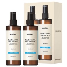 KUNDAL 昆黛爾 衣物除臭噴霧 清爽皂香, 300ml, 2個, Clean Soap