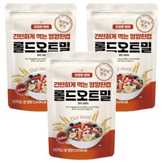 DGFARM 即食大燕麥片, 500g, 3包