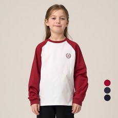 HARVARD KIDS 兒童月桂樹拉格蘭撞色棉質T恤 HJCCLSE14151