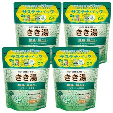 바스크린 키키유 마그네슘 탄산입욕제 카보스향, 360g, 4개