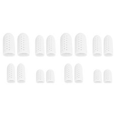 ANYONE PICK 矽膠腳趾保護套 4款 x 2入組 白色, 2套