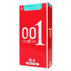 okamoto 岡本 衛生套 001 ZERO ONE 52mm, 4個, 1盒
