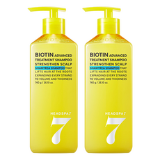 HEADSPA7 生物素修護髮根強健洗髮精, 740g, 2個