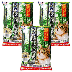 IRIS OHYAMA 愛麗思歐雅瑪 天然松木貓砂 YNMC50, 5L, 3袋, 無香