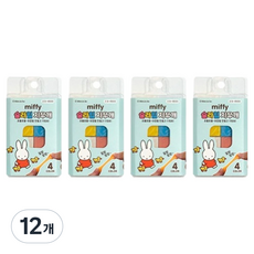 Joseonmunbanggu Miffy 史萊姆4色橡皮擦, 12個, 混合顏色