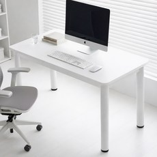 코멧 멀티 컴퓨터 솔리드 데스크테리어 책상, 화이트
