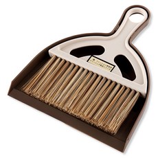 모던모어 데스크 책상 미니 빗자루 세트, 1세트, 아이보리+브라운