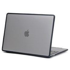 apent Macbook 筆記型電腦防摔霧面保護套, Black