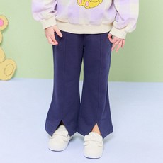 HEJMINI 女童款兔子花朵圖案微喇叭褲