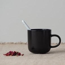 보울보울 국산 레트로라인 머그 320ml, 미드나잇블랙, 1개