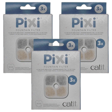 PiXi 喵精靈 Catit 嘿卡堤 智能靜音飲水器濾棉, 3個1盒, YCG437216, 3盒