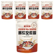 DGFARM 即食大燕麥片, 500g, 5個