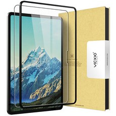 VICXXO 附貼膜輔助器 高透明 iPad 鋼化玻璃平板螢幕保護貼, 透明