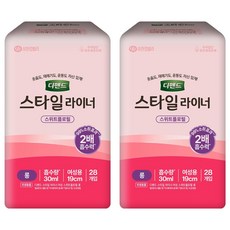 디펜드 여성용 스타일 라이너 스위트플로럴향, 28개입, 2개