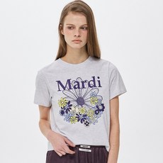 Mardi Mercredi 女款修身花卉JARDIN VVD棉質T恤