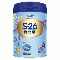Wyeth 惠氏 S-26 資兒樂幼童成長配方 再升級版 4號, 850g, 6罐